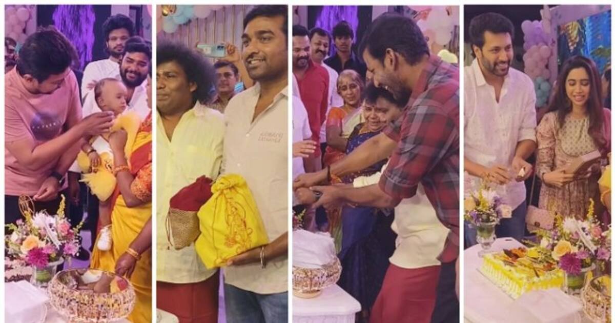 உதயநிதி, ஜெயம் ரவி, விஜயசேதுபதி உள்ளிட்ட பலர் கலந்து கொண்ட யோகி பாபு மகள் பிறந்தநாள்! வைரல் போட்டோஸ்!