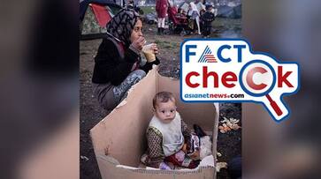 Fact Check Photo of child sitting in a cardboard box is not from Gaza jje Fact Check Photo of child sitting in a cardboard box is not from Gaza jje