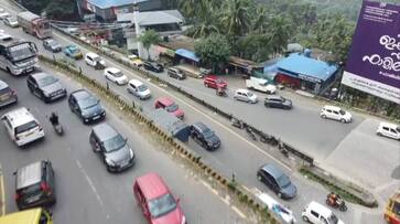 Traffic jam at thamarassery churam Human Rights Commission said that a practical solution should be found btb Traffic jam at thamarassery churam Human Rights Commission said that a practical solution should be found btb
