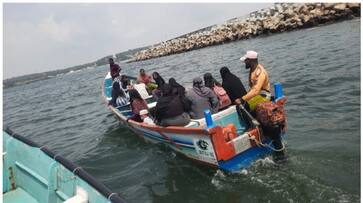 leisure trip in boat without any safety measures in vizhinjam police followed and seized the boat afe leisure trip in boat without any safety measures in vizhinjam police followed and seized the boat afe