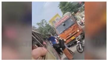bus being out of order in the traffic jam became a provocation KSRTC bus driver beaten up FVV bus being out of order in the traffic jam became a provocation KSRTC bus driver beaten up FVV
