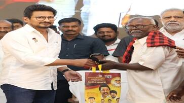 Udhayanidhi stalin gave porkizhi to dmk senior pioneers smp Udhayanidhi stalin gave porkizhi to dmk senior pioneers smp