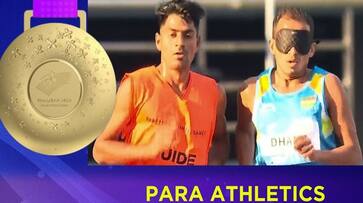 Ankur Dhama wins Gold in Men's 1500m T11 event at Asian Para Games, Hangzhou rsk Ankur Dhama wins Gold in Men's 1500m T11 event at Asian Para Games, Hangzhou rsk