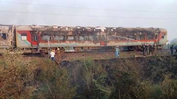 Two coaches of Patalkot Express catches Fire smp Two coaches of Patalkot Express catches Fire smp