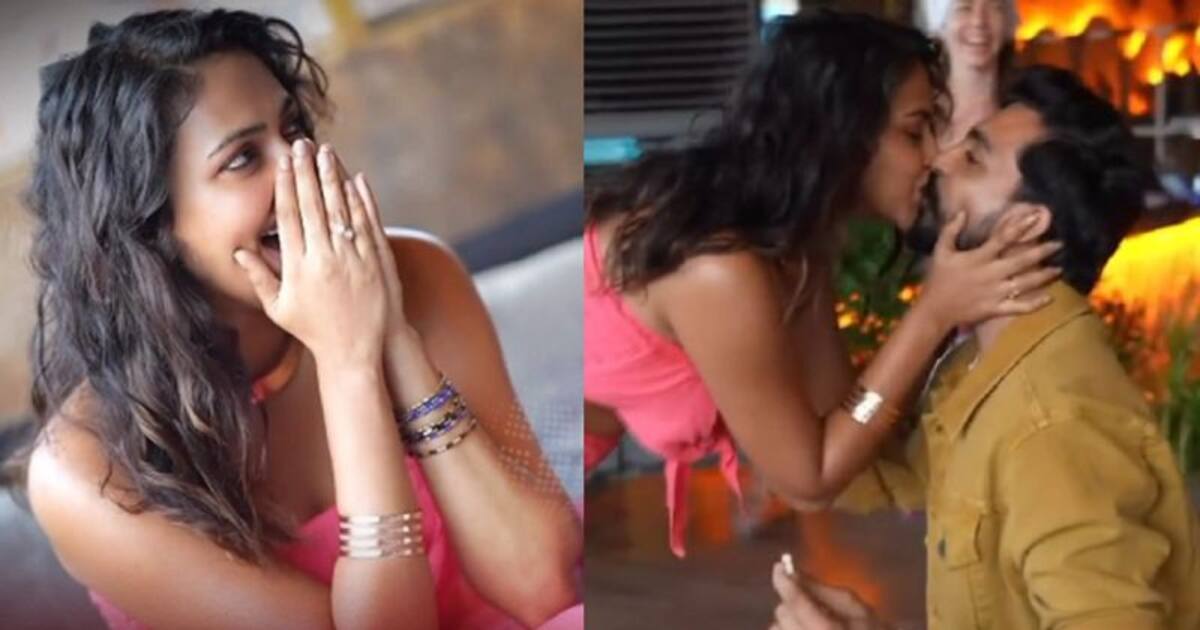 விவாகரத்துக்கு பின் மீண்டும் மலர்ந்த காதல்... புரபோஸல் பண்ணிய காதலனுக்கு லிப்கிஸ் அடித்து ஓகே சொன்ன அமலா பால்