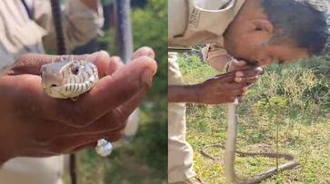 Atul Sharma police constable giving cpr to snake rlp Atul Sharma police constable giving cpr to snake rlp