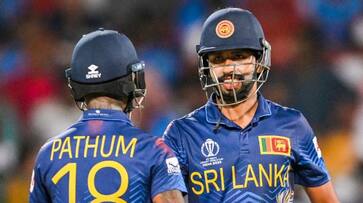 Sri Lanka beat England by 8 wickets difference in 25th Match of Cricket World Cup at Bengaluru rsk Sri Lanka beat England by 8 wickets difference in 25th Match of Cricket World Cup at Bengaluru rsk