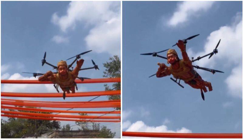 Hanuman drone leaves internet in awe. See viral video ram