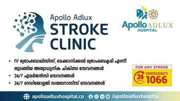 world stroke day 2023 Apollo Adlux Hospital dr Boby Varkey Maramattam world stroke day 2023 Apollo Adlux Hospital dr Boby Varkey Maramattam