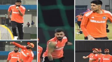 Indian Bowlers Jasprit Bumrah left Handed, Jadeja and Kuldeep Yadav are bowling in Right Handed in Practice Session rsk Indian Bowlers Jasprit Bumrah left Handed, Jadeja and Kuldeep Yadav are bowling in Right Handed in Practice Session rsk