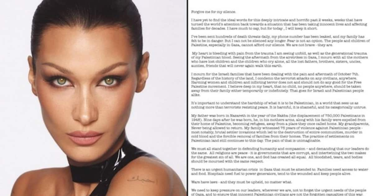 Israel-Hamas War: Supermodel Bella Hadid opens up on generational