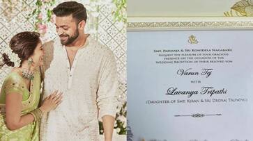 Varun Tej-Lavanya Tripathi wedding: Their wedding card looks royal; first look leaked on social media vma Varun Tej-Lavanya Tripathi wedding: Their wedding card looks royal; first look leaked on social media vma