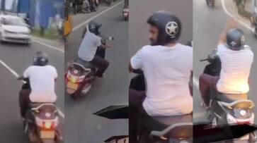 Drunk youth drives recklessly in kozhikode police booked case vkv Drunk youth drives recklessly in kozhikode police booked case vkv