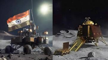 When Vikram landed on the moon, a lot of dust was raised and a halo was formed-rag When Vikram landed on the moon, a lot of dust was raised and a halo was formed-rag