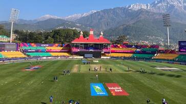 New Zealand have won the Toss and Choose to Bowl first against Australia in 27th Match of Cricket World Cup at Dharamsala New Zealand have won the Toss and Choose to Bowl first against Australia in 27th Match of Cricket World Cup at Dharamsala