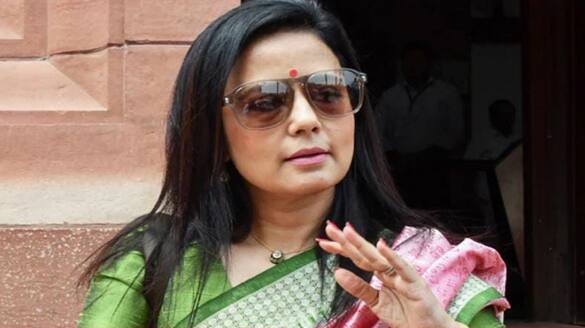 Video: Trinamool Congress MP Mahua Moitra tries to score a goal at football  in sari and sneakers