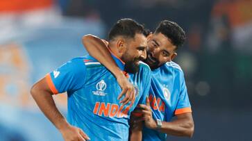 ODI World Cup 2023: Indian bowlers rattle Sri Lankan team to a record defeat, Shami picks five wickets avv ODI World Cup 2023: Indian bowlers rattle Sri Lankan team to a record defeat, Shami picks five wickets avv