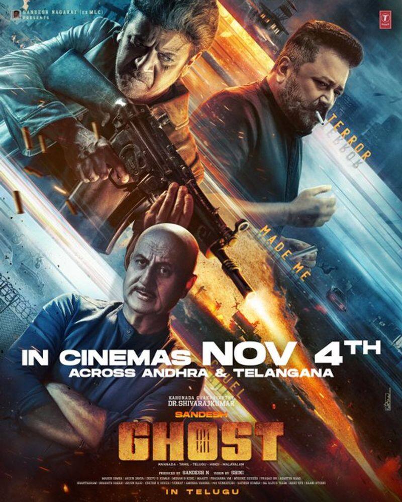 Siva Raj Kumar #Ghost to Release On November 4 across Andhra & Telangana! jsp