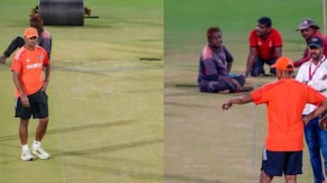 cricket Dravid and co inspect the Wankhede pitch as India gears up for World Cup semi-final against New Zealand osf cricket Dravid and co inspect the Wankhede pitch as India gears up for World Cup semi-final against New Zealand osf