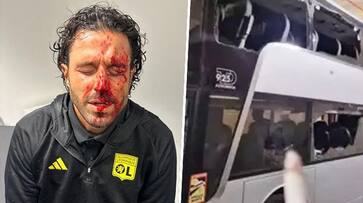 Football Drama in Ligue 1 after Lyon manager injured in violent team bus attack in Marseille; WATCH shocking footage osf Football Drama in Ligue 1 after Lyon manager injured in violent team bus attack in Marseille; WATCH shocking footage osf