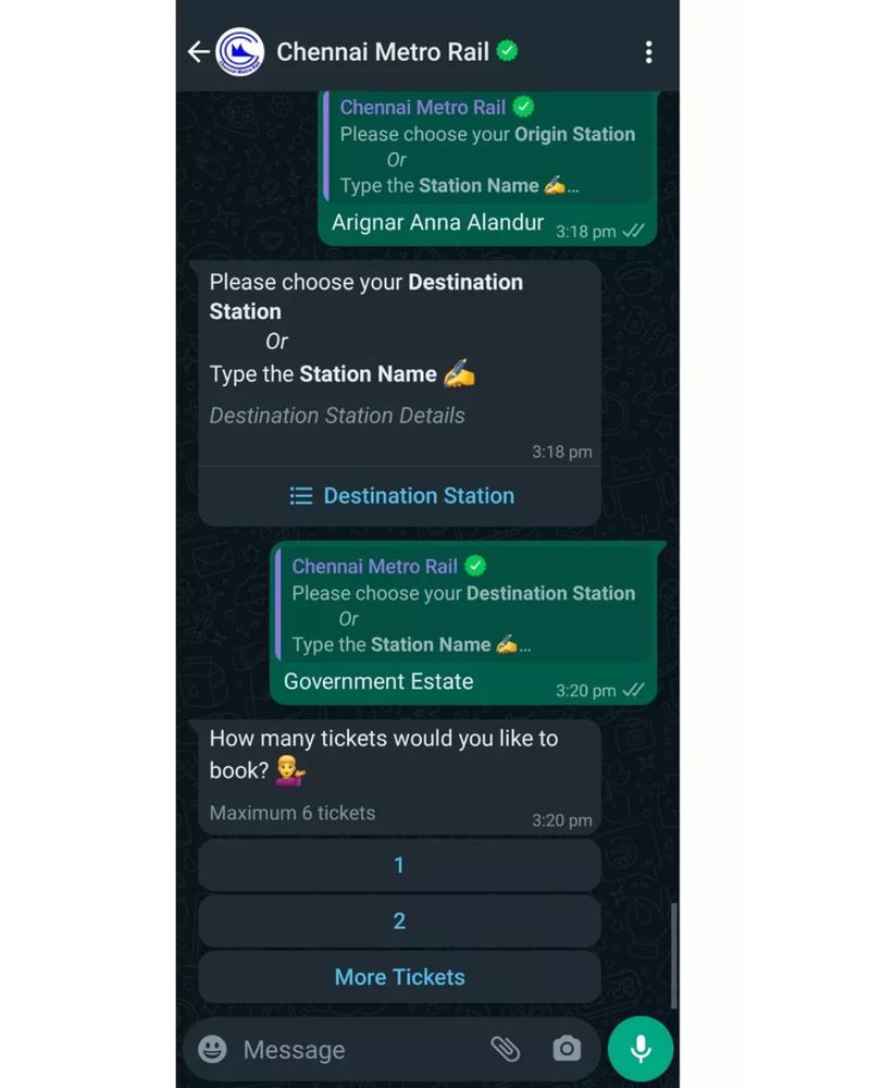 How to Book Chennai Metro Rail Tickets on WhatsApp: full details here-rag