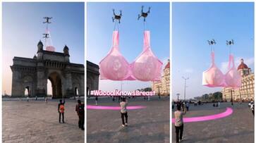 CGI video of Wacol India s huge bra display in front of Gateway of India went viral bkg CGI video of Wacol India s huge bra display in front of Gateway of India went viral bkg