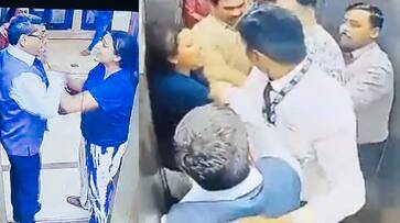 fight about taking pet dog in the lift, Retired IAS officer slapped woman in noida - bsb fight about taking pet dog in the lift, Retired IAS officer slapped woman in noida - bsb