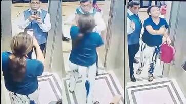 Dog In Apartment Lift Leads To Massive Fight Between Retired IAS Officer And Women SSM Dog In Apartment Lift Leads To Massive Fight Between Retired IAS Officer And Women SSM