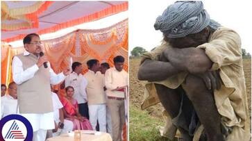 Tumkur farmer requested the minister Parameshwar to give 10 kg of rice from the government sat Tumkur farmer requested the minister Parameshwar to give 10 kg of rice from the government sat