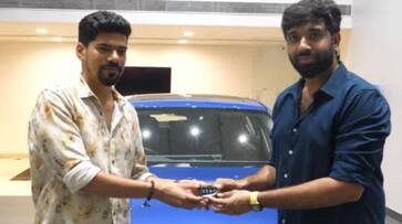 Mark Antony producer gift director Adhik Ravichandran a luxury car post films success hrk Mark Antony producer gift director Adhik Ravichandran a luxury car post films success hrk