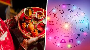 Karwa Chauth 2023: Astrologically guided colours women should wear according to their zodiac sign SHG Karwa Chauth 2023: Astrologically guided colours women should wear according to their zodiac sign SHG