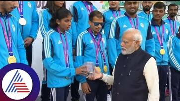 Narendra Modi congratulates Para Olympic athletes at chikkamgaluru rav Narendra Modi congratulates Para Olympic athletes at chikkamgaluru rav
