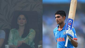 IND vs NZ semi-final Sara Tendulkar Cheers For Shubman Gill KRJ IND vs NZ semi-final Sara Tendulkar Cheers For Shubman Gill KRJ