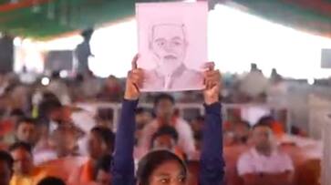 chhattisgarh assembly election : pm narendra modi address rally in kanker acknowledges girl child for painting said will write letter ksp chhattisgarh assembly election : pm narendra modi address rally in kanker acknowledges girl child for painting said will write letter ksp
