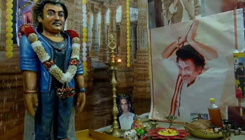 Dedicated fan constructs temple in honor of Rajinikanth, says "I don't watch any other actors' movies..." SHG