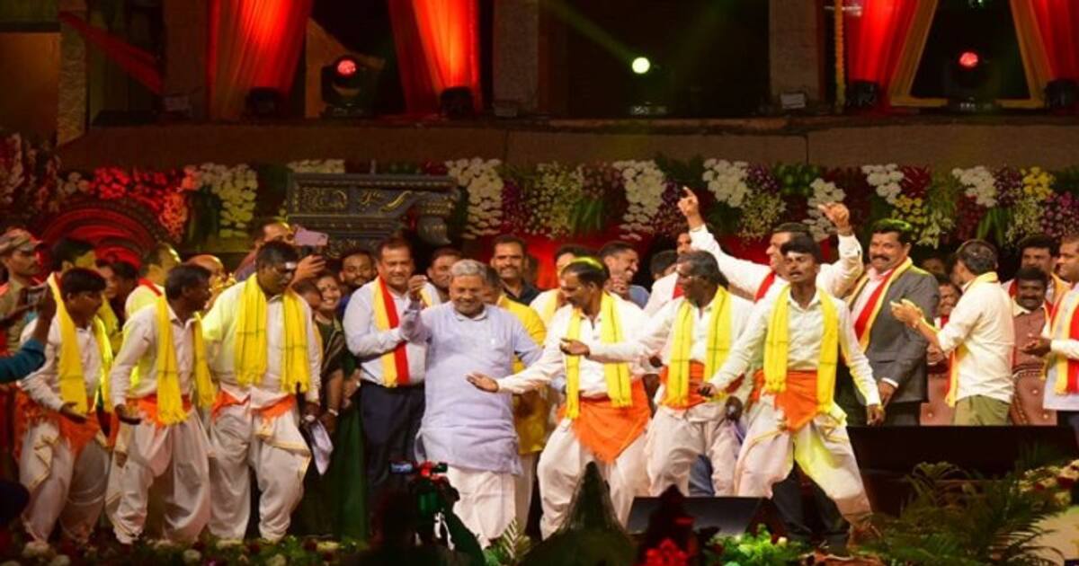 ஹம்பியில் பாரம்பரிய நடனமாடிய கர்நாடக முதல்வர் சித்தராமையா.. வைரல் வீடியோ..