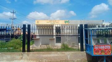 Ruined Indira Canteen in Mysuru snr Ruined Indira Canteen in Mysuru snr