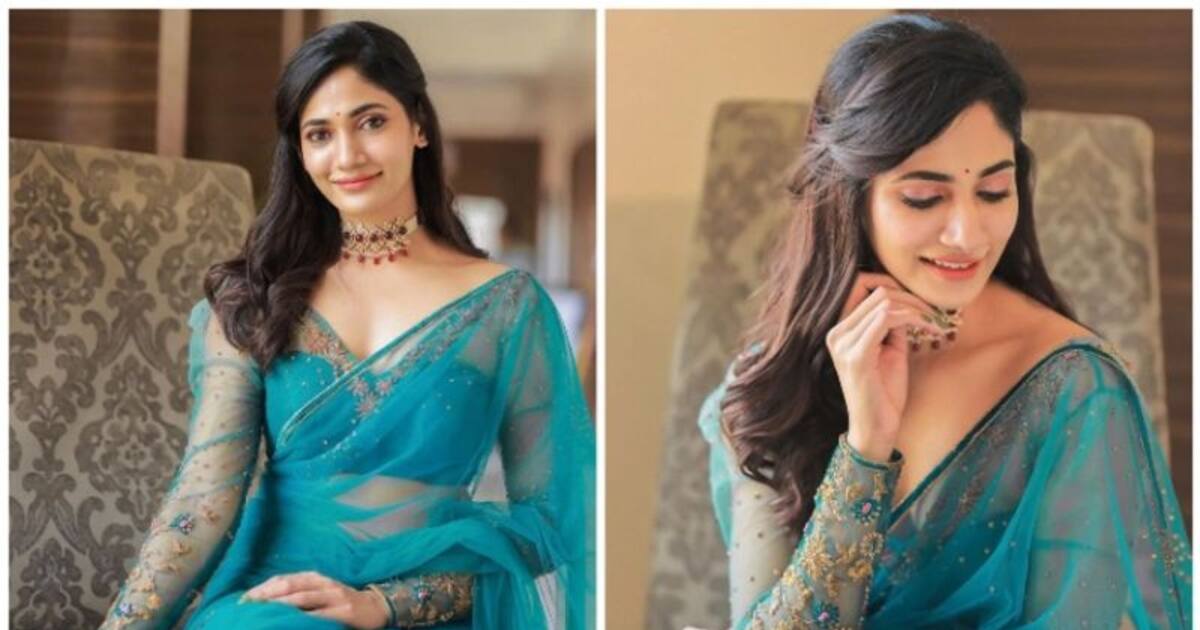 இதுக்கு சேலை கட்டாமல் போஸ் கொடுத்திருக்கலாம்! கொசுவலை போன்ற புடவையில்.. திகட்டாத கவர்ச்சி காட்டும் லாஸ்லியா!