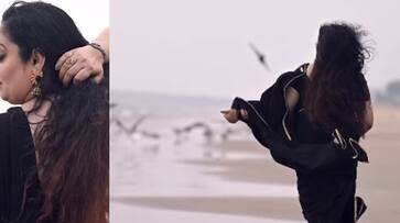 actress reshmi soman viral beach photo shoot in black saree viral vvk actress reshmi soman viral beach photo shoot in black saree viral vvk