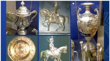 Rare artefacts were stolen from the museum bkg Rare artefacts were stolen from the museum bkg