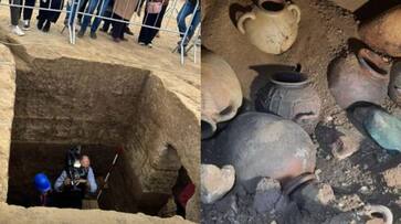 Archaeologists find wealthy familys treasures including wine and clay pots in 2600 year old tomb in italy etj Archaeologists find wealthy familys treasures including wine and clay pots in 2600 year old tomb in italy etj