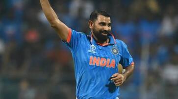 ICC World Cup 2023 Mohammed Shami strikes New zealand settled batsman become fastest ODI 50 wickets ckm ICC World Cup 2023 Mohammed Shami strikes New zealand settled batsman become fastest ODI 50 wickets ckm