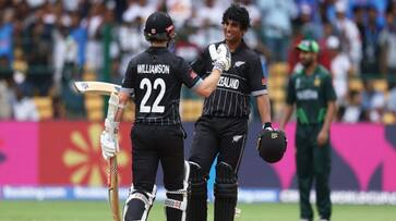 ICC World Cup 2023 Rachin Ravindra Shatters Sachin Tendulkar World Record With Century kvn ICC World Cup 2023 Rachin Ravindra Shatters Sachin Tendulkar World Record With Century kvn