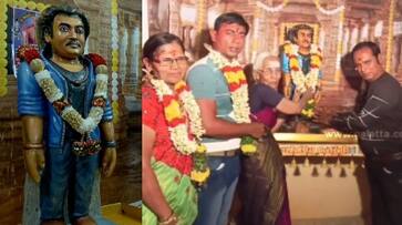 one fan built a temple for his favourite hero rajinikanth after jailer success in madurai tamil nadu nsn one fan built a temple for his favourite hero rajinikanth after jailer success in madurai tamil nadu nsn