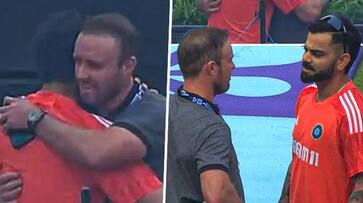 cricket India vs South Africa: AB de Villiers hugging Virat Kohli on 35th birthday goes viral; fans laud G.O.A.T.s osf cricket India vs South Africa: AB de Villiers hugging Virat Kohli on 35th birthday goes viral; fans laud G.O.A.T.s osf