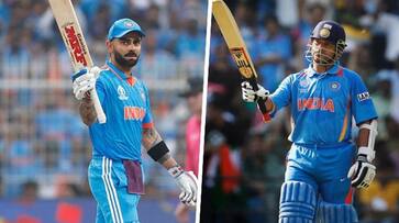 India vs SA: On his 35th birthday, Virat Kohli equals Sachin Tendulkar's record of 49 ODI centuries (WATCH) snt India vs SA: On his 35th birthday, Virat Kohli equals Sachin Tendulkar's record of 49 ODI centuries (WATCH) snt