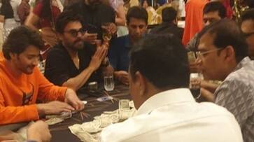venkatesh and mahesh babu playing cards in club ksr venkatesh and mahesh babu playing cards in club ksr