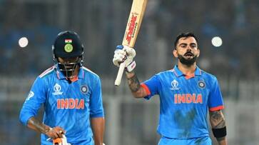 ICC World cup 2023 Virat Kohli complete 49th century against South Africa fans trolls it selfish ckm ICC World cup 2023 Virat Kohli complete 49th century against South Africa fans trolls it selfish ckm