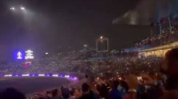 ICC World cup 2023 Kolkata crowd sings Vande Mataram during India vs South Africa match ckm ICC World cup 2023 Kolkata crowd sings Vande Mataram during India vs South Africa match ckm