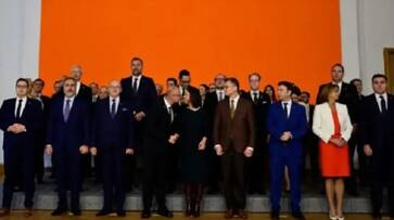 Croatian foreign minister tries to kiss woman minister controversy SSM Croatian foreign minister tries to kiss woman minister controversy SSM